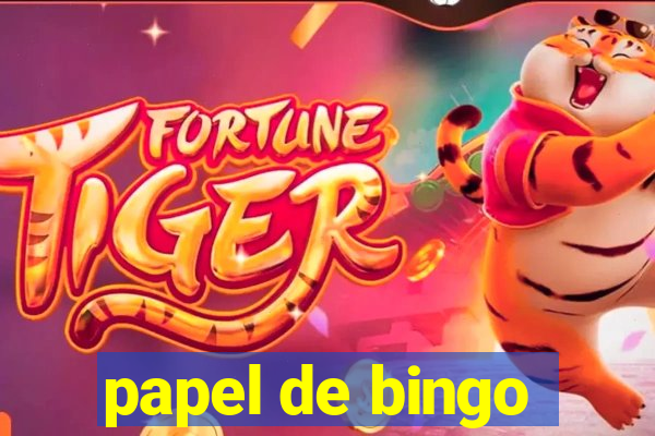 papel de bingo